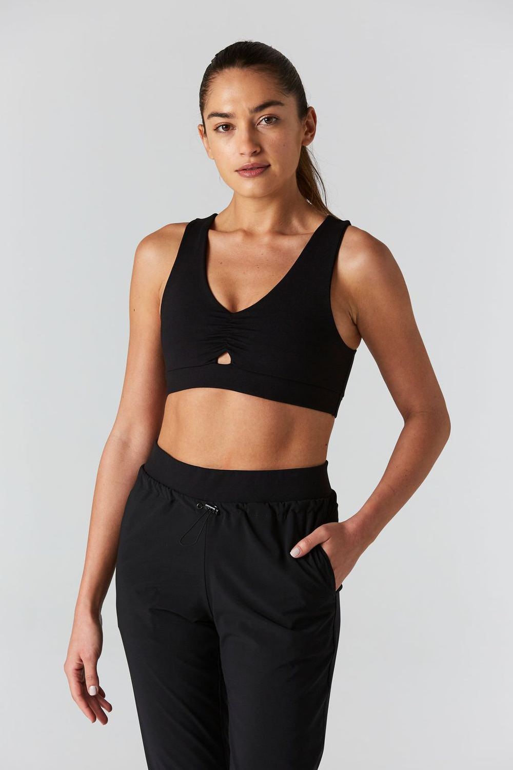 House Arrest Black Sports Bra