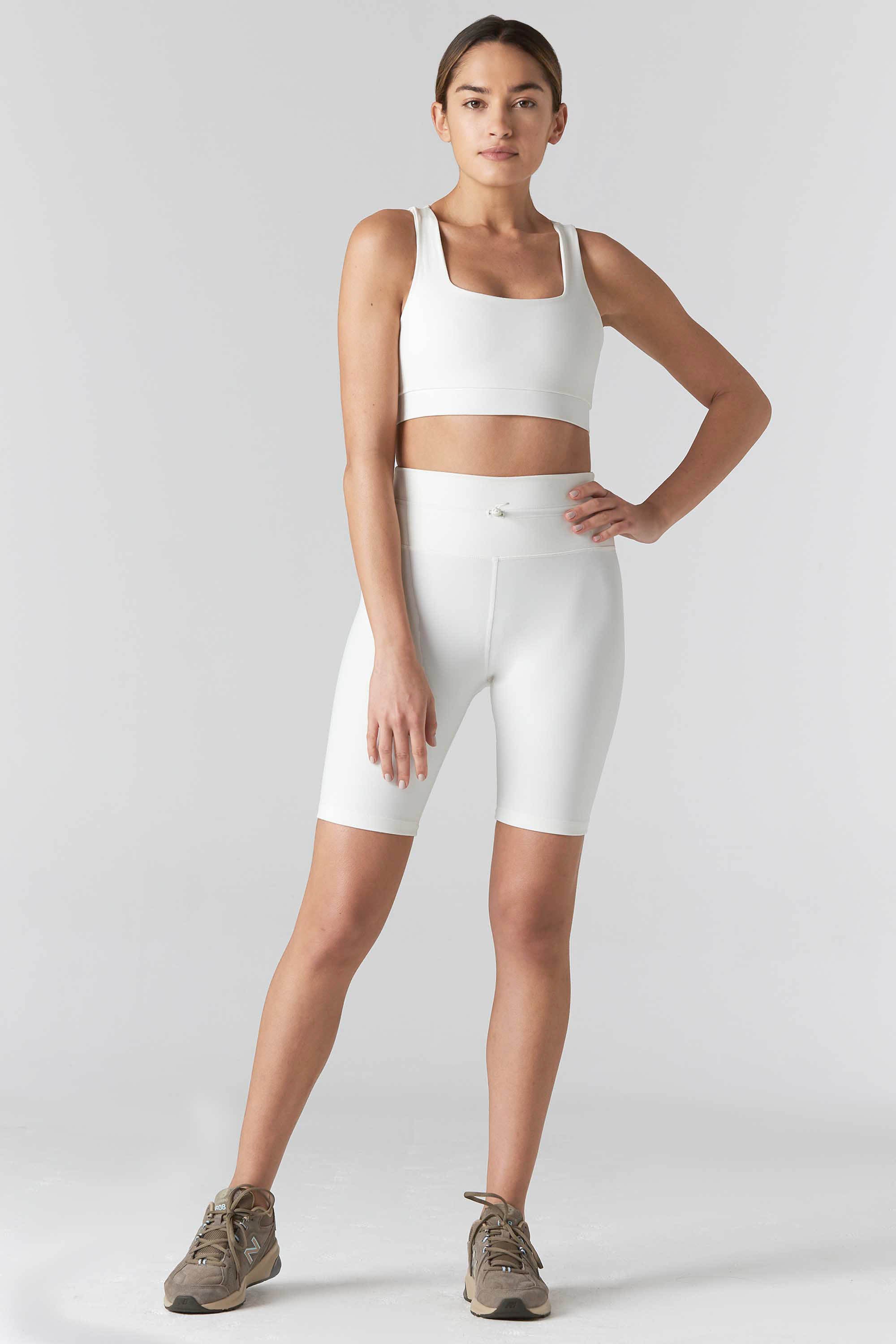 Fair & Square Cream Sports Bra