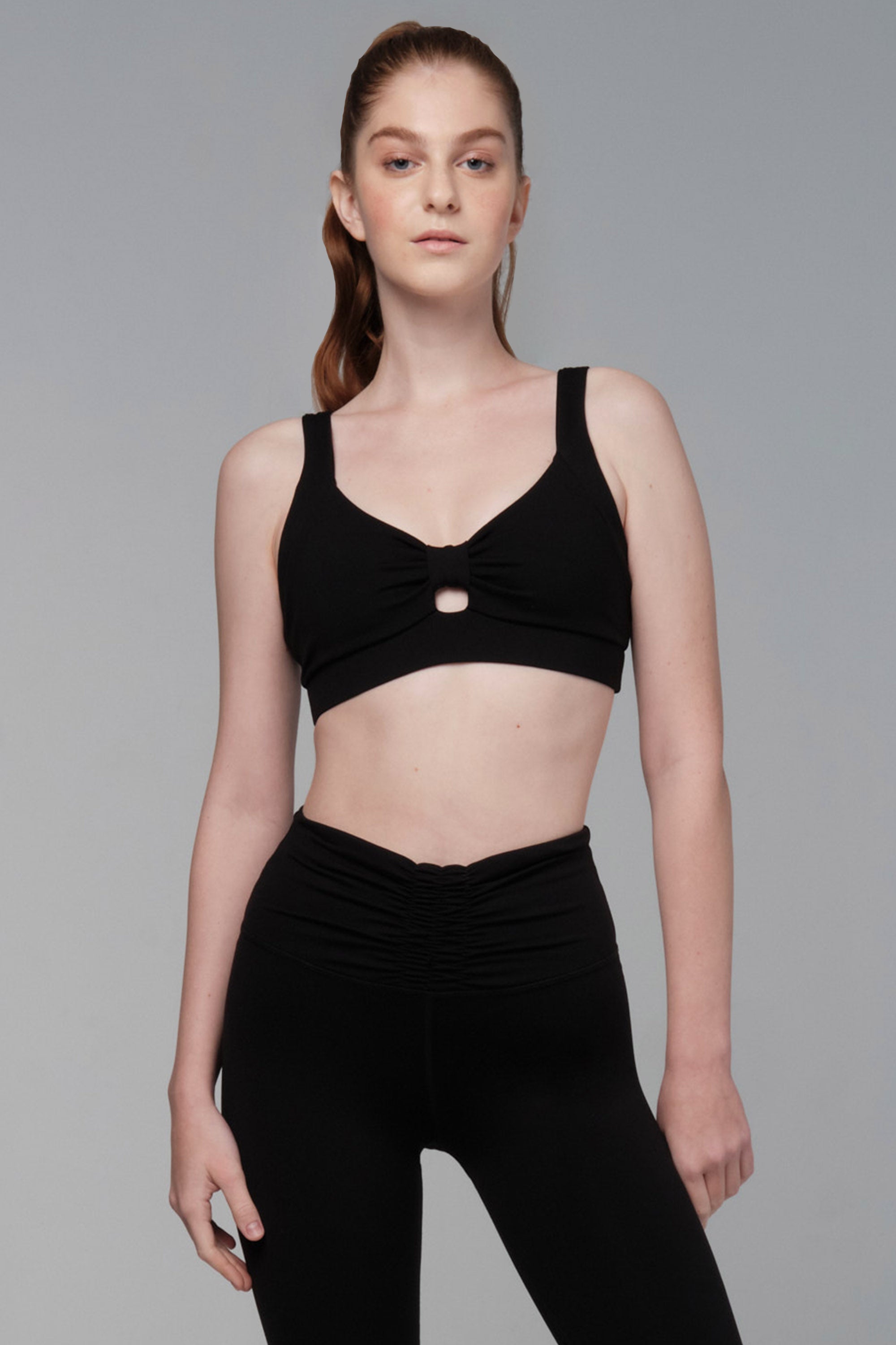 Knot Your Problem Black Sports Bra (FINAL SALE)
