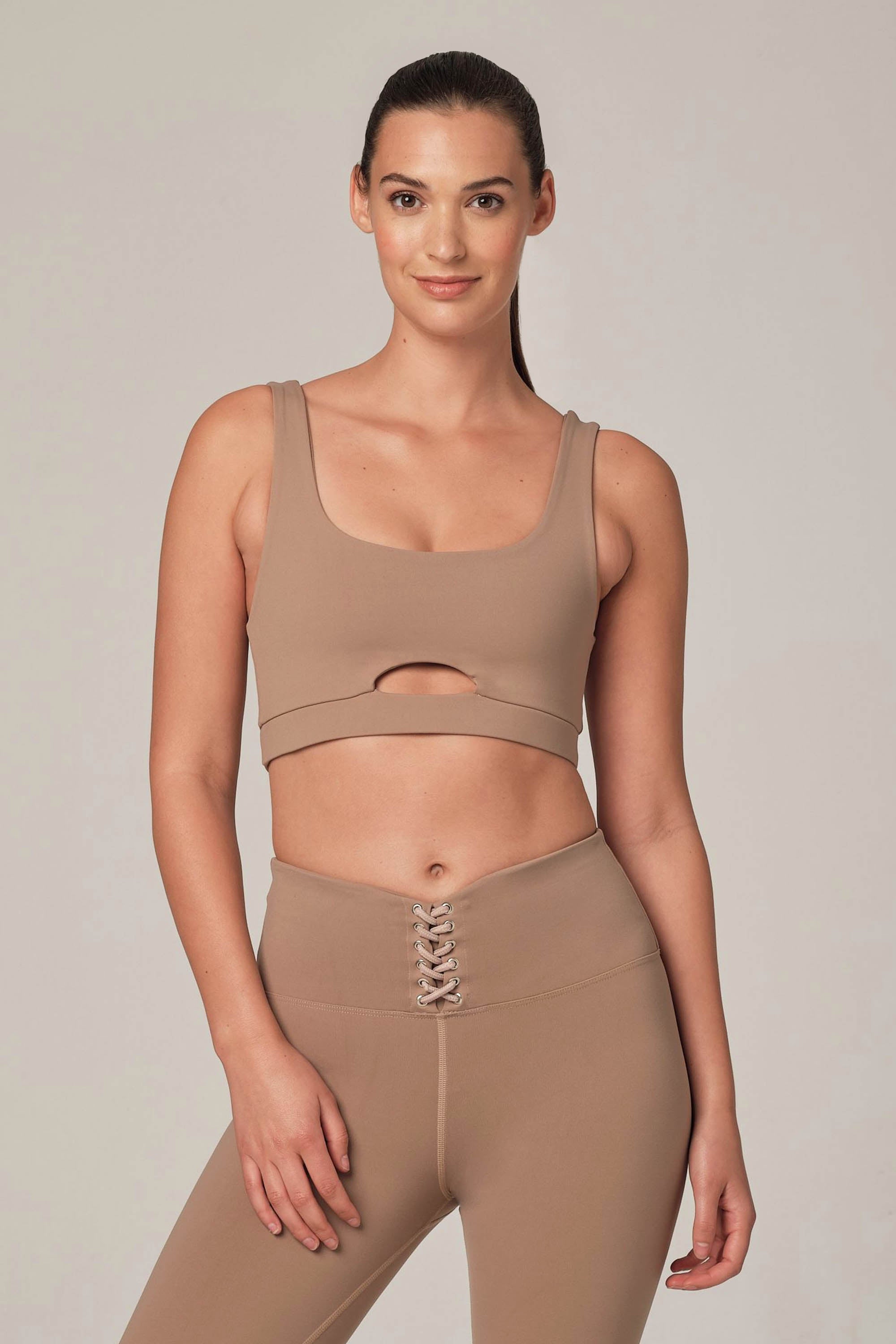Check It Out Latte-S Sports Bra  (FINAL SALE)