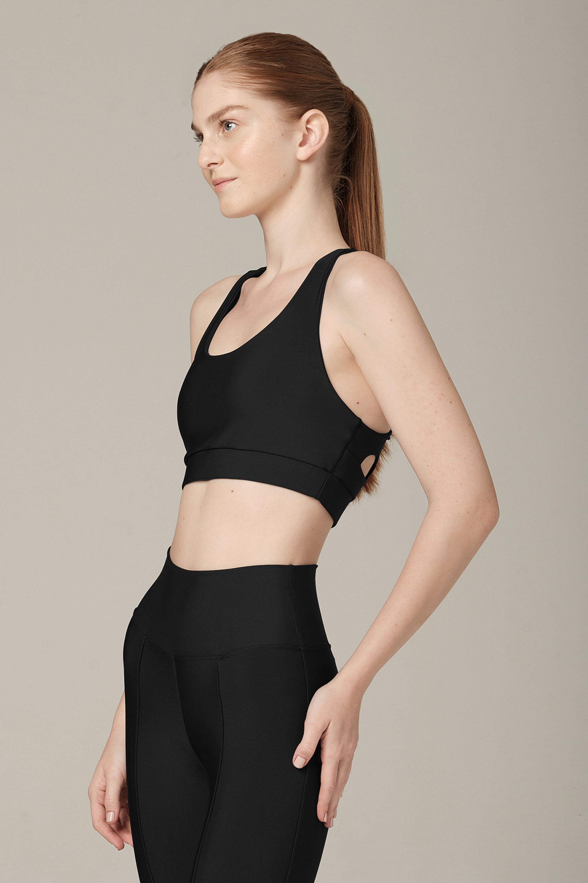 Get In Line Black-S Sports Bra