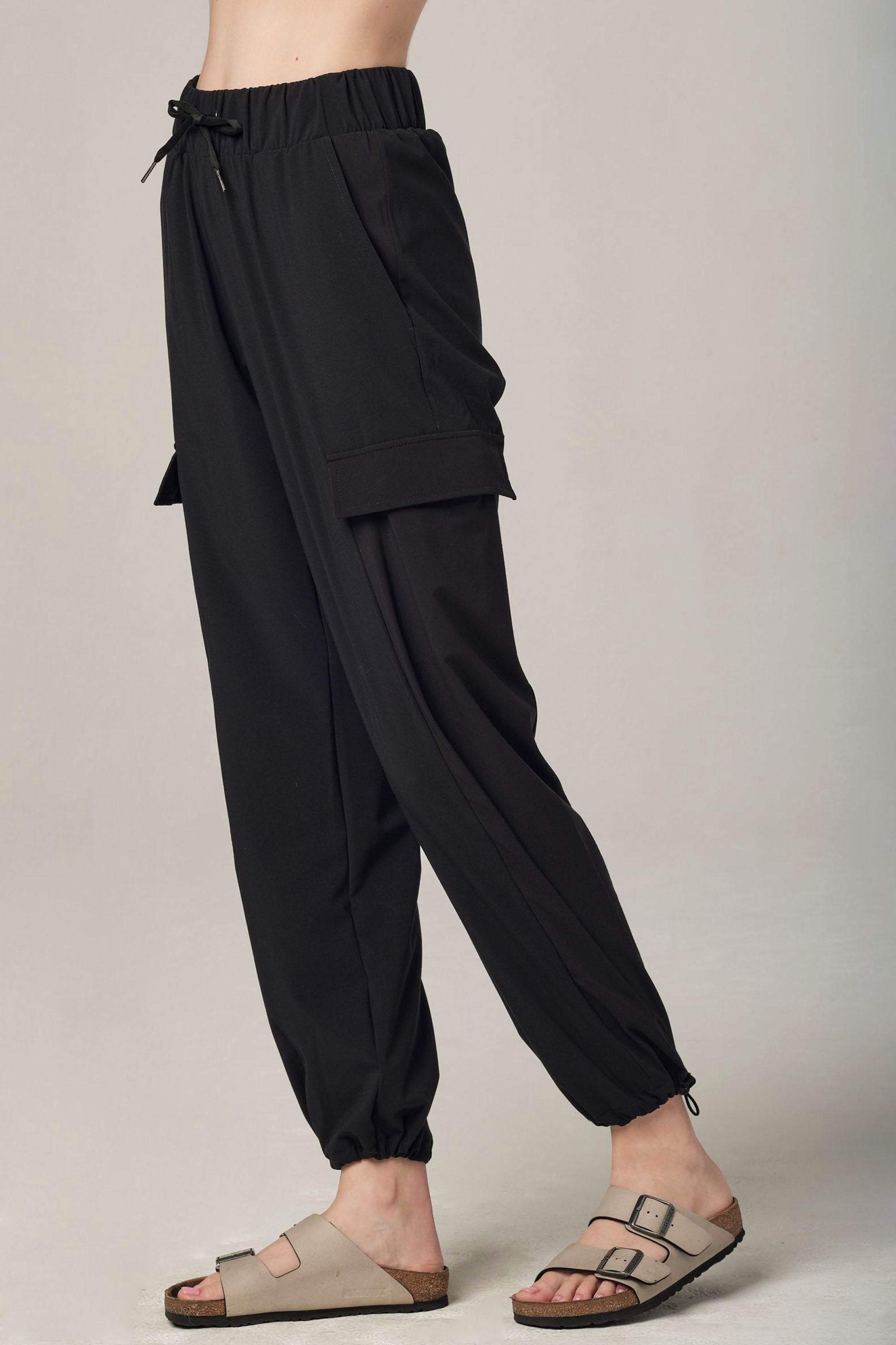 Loosen Up Black Jogger