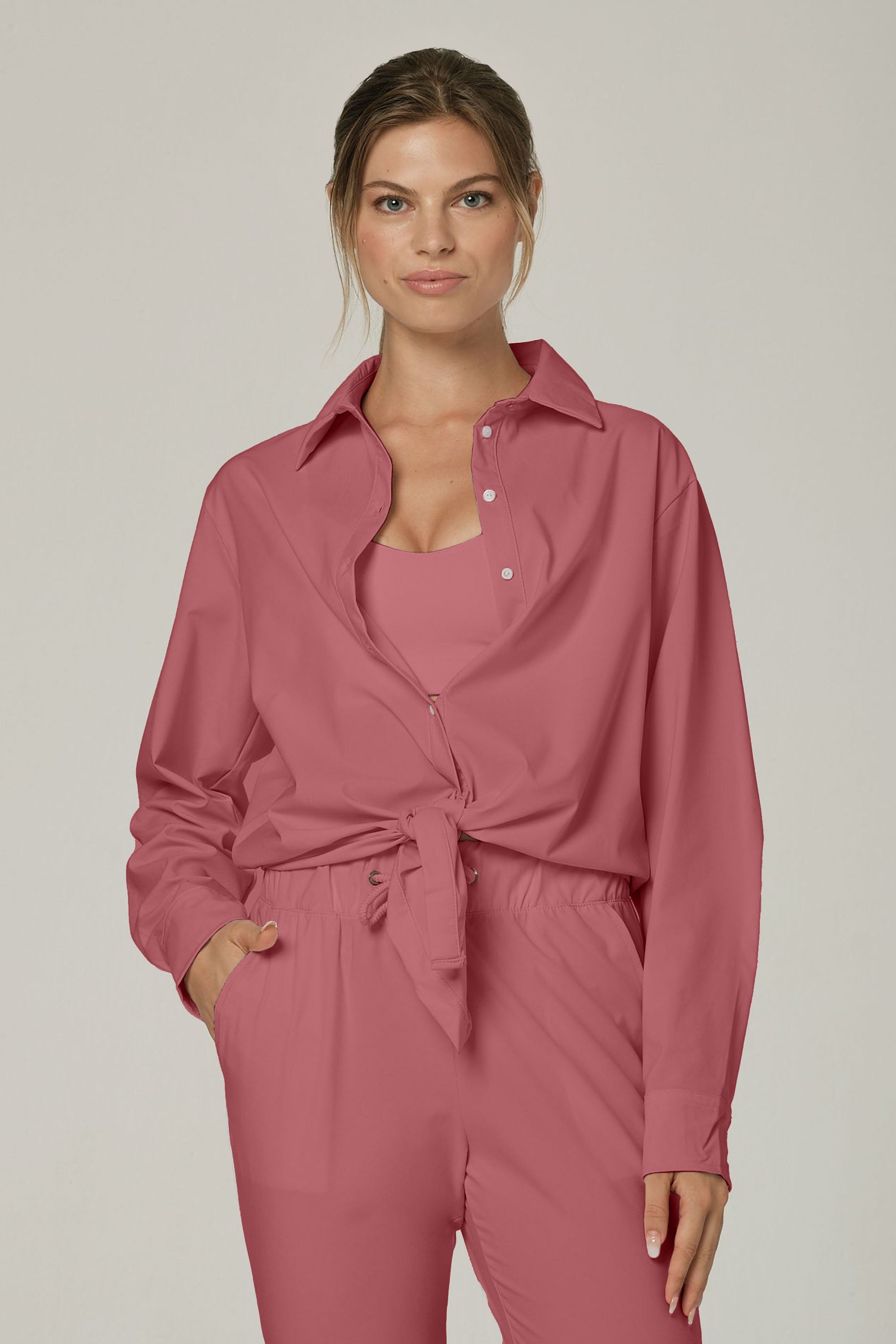 Black Tie Mauve Shirt