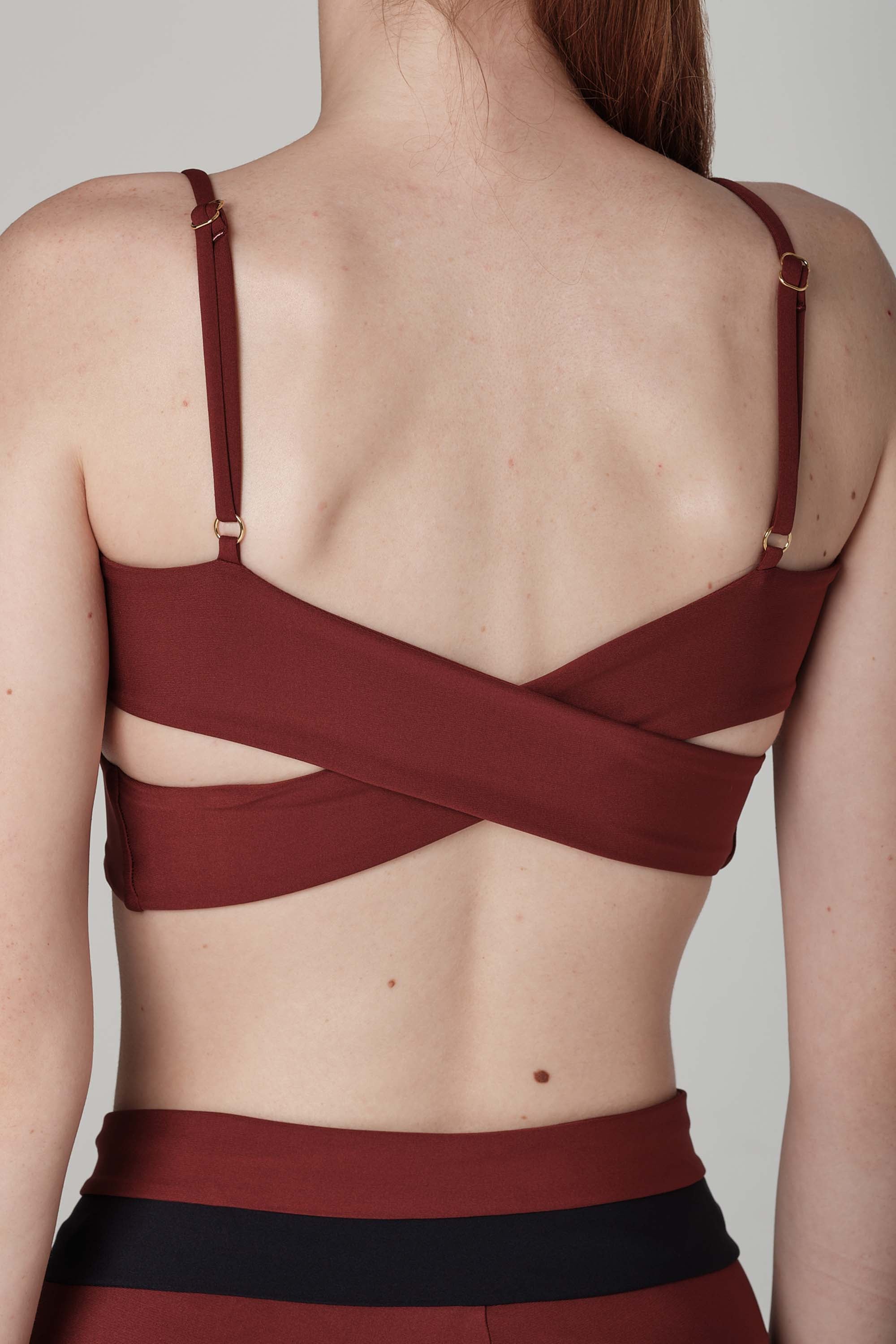 Cherry On Top Merlot Sports Bra (FINAL SALE)