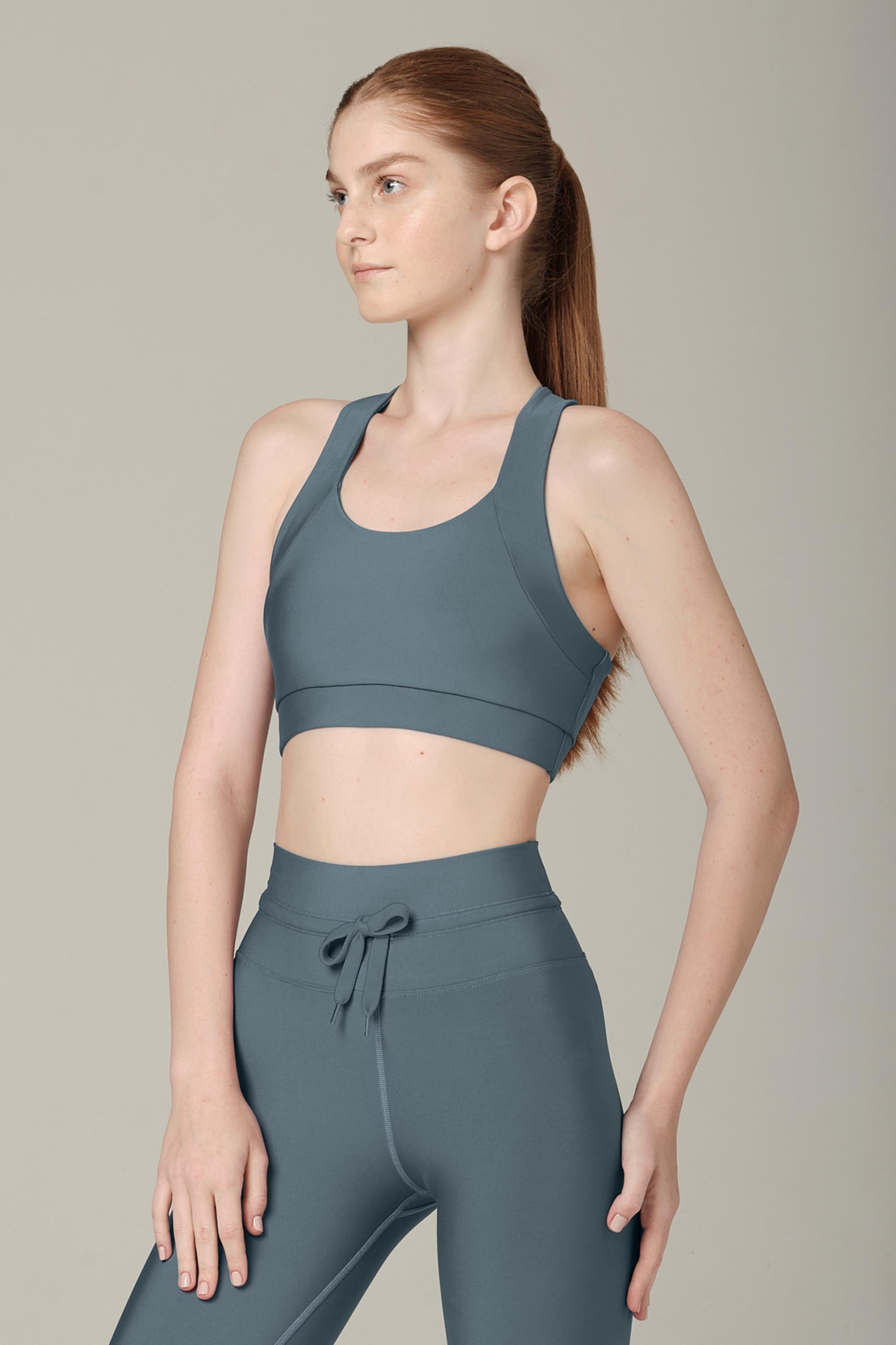 Multi Task Aquamarine Sports Bra  (FINAL SALE)