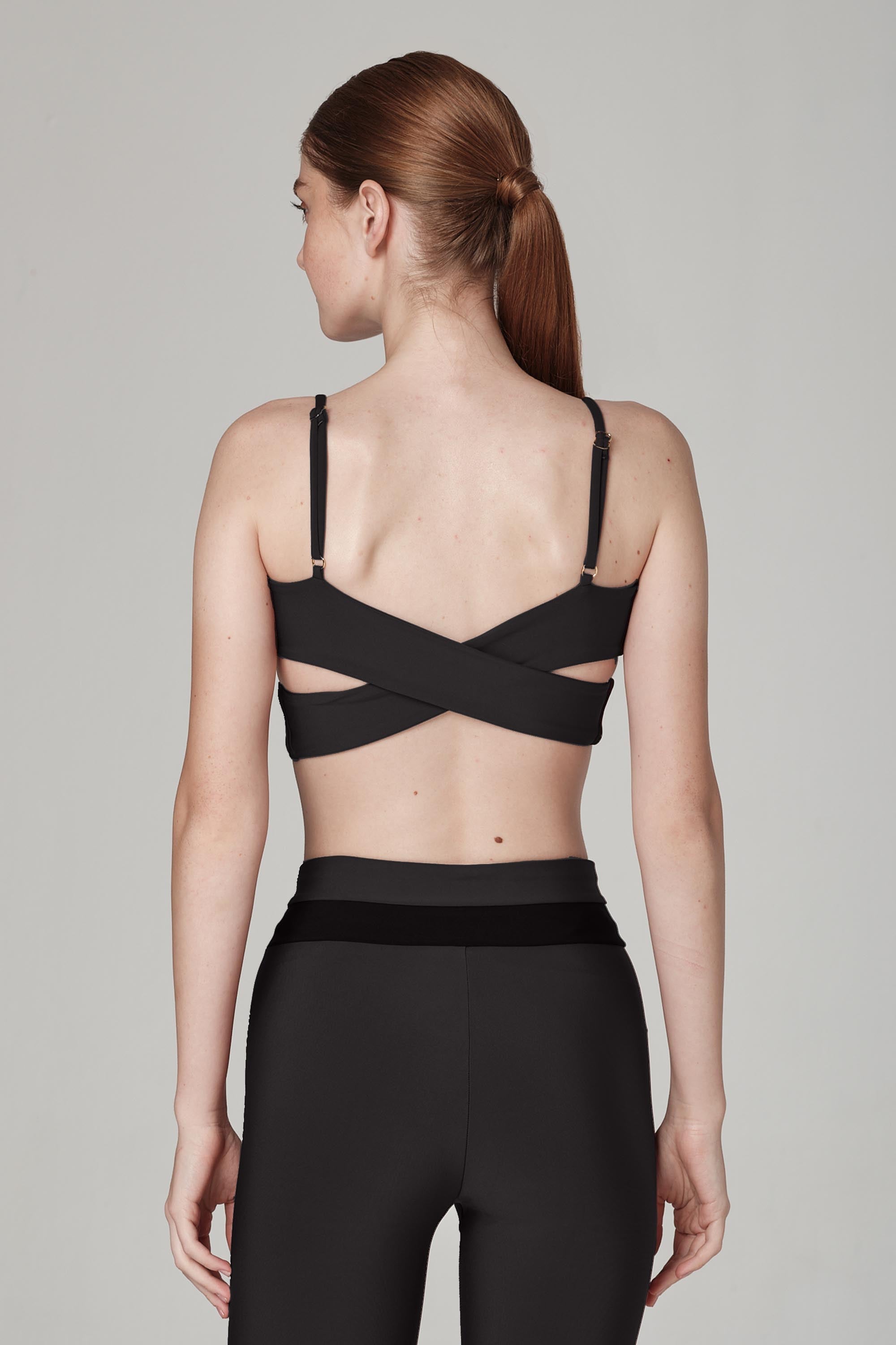 Cherry On Top Black-S Sports Bra