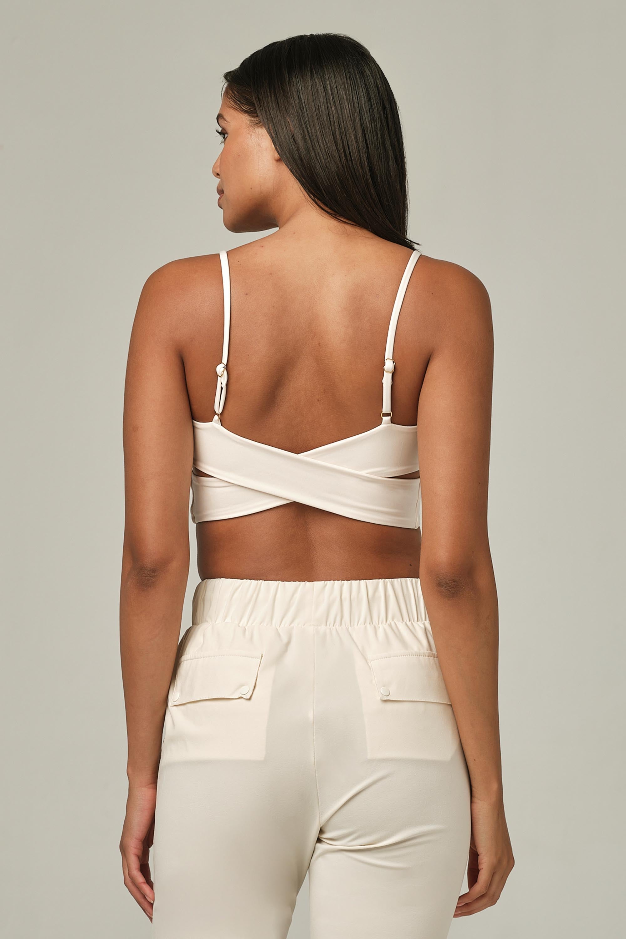 Cherry On Top Cream Sports Bra