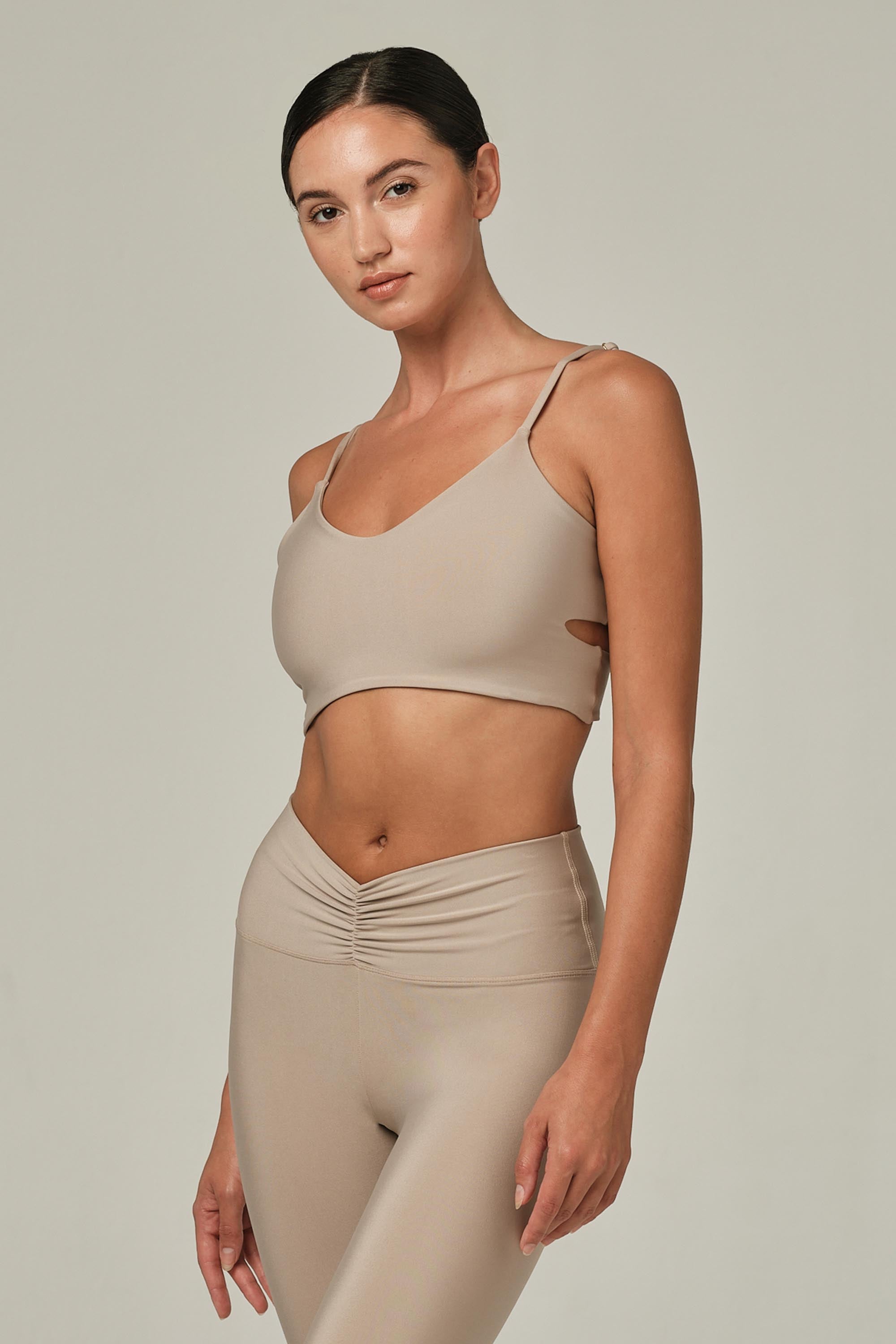 Cherry On Top Oatmeal Sports Bra