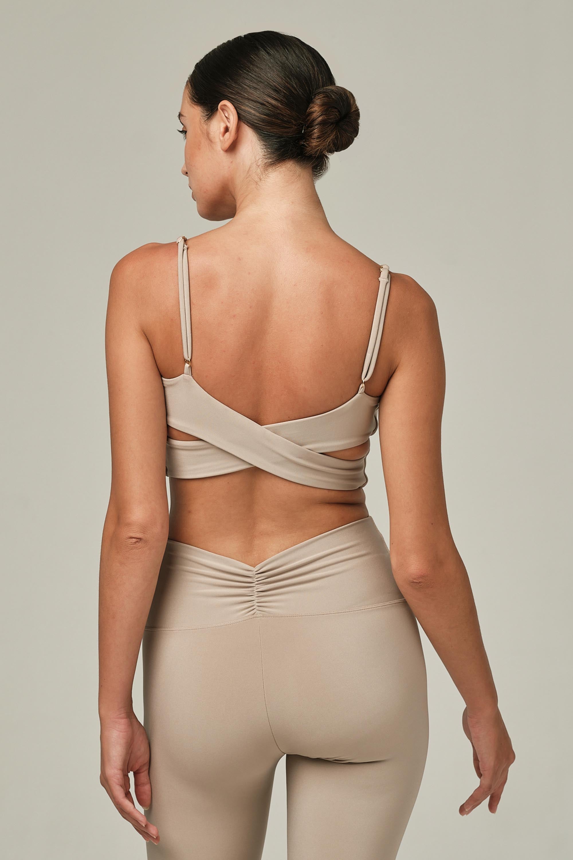 Cherry On Top Oatmeal Sports Bra