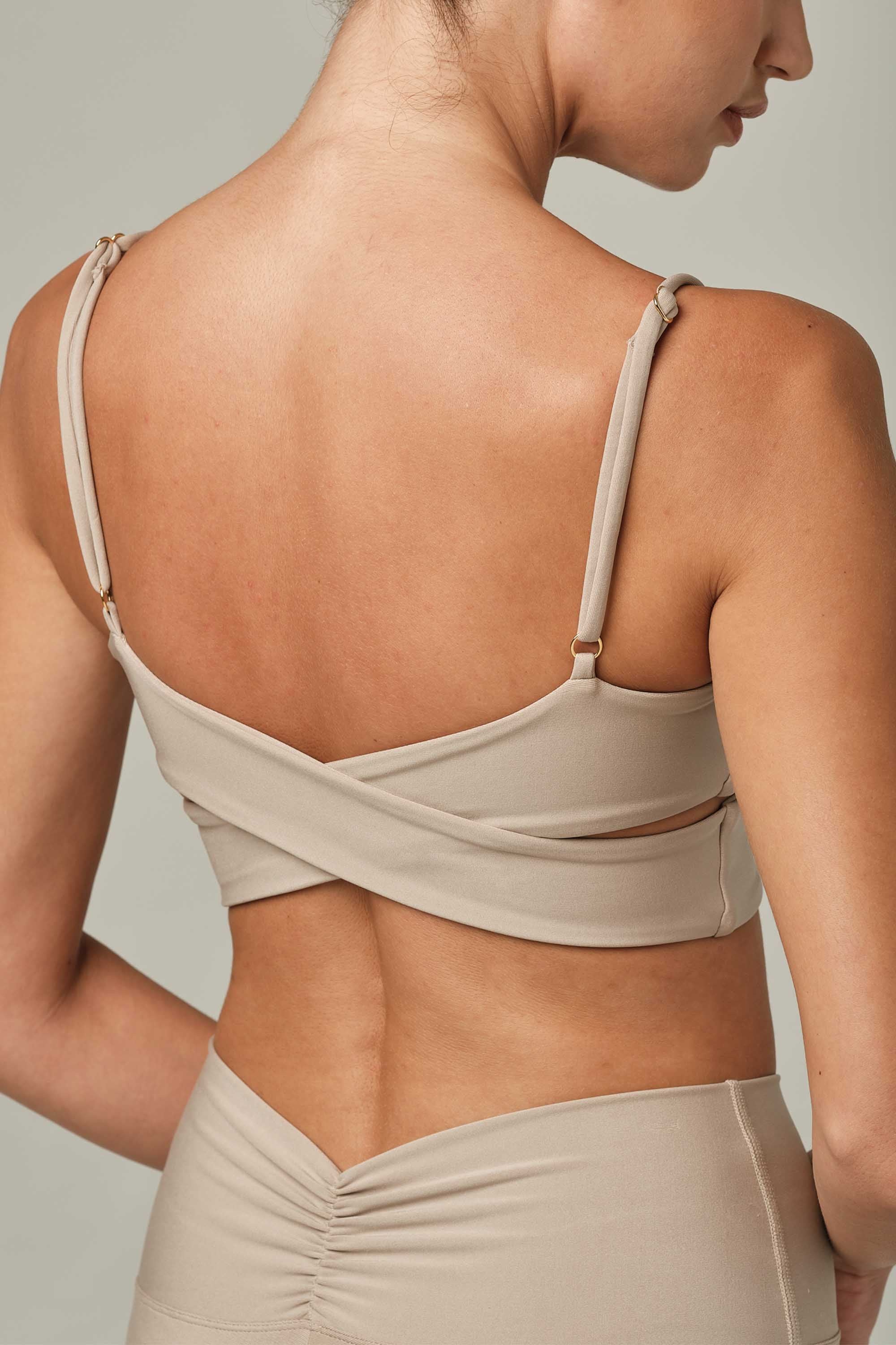 Cherry On Top Oatmeal Sports Bra