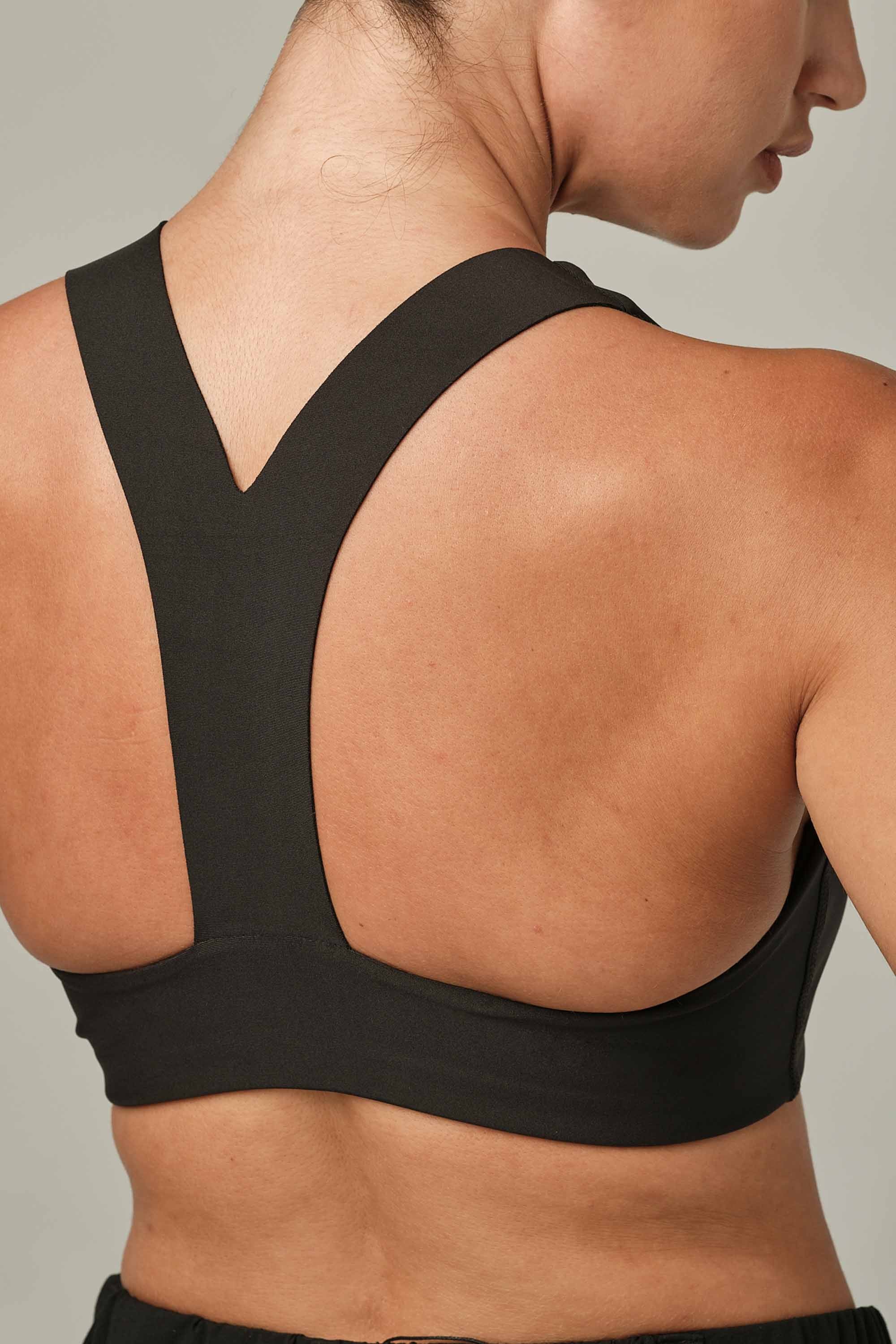 Laser Vision Black Sports Bra