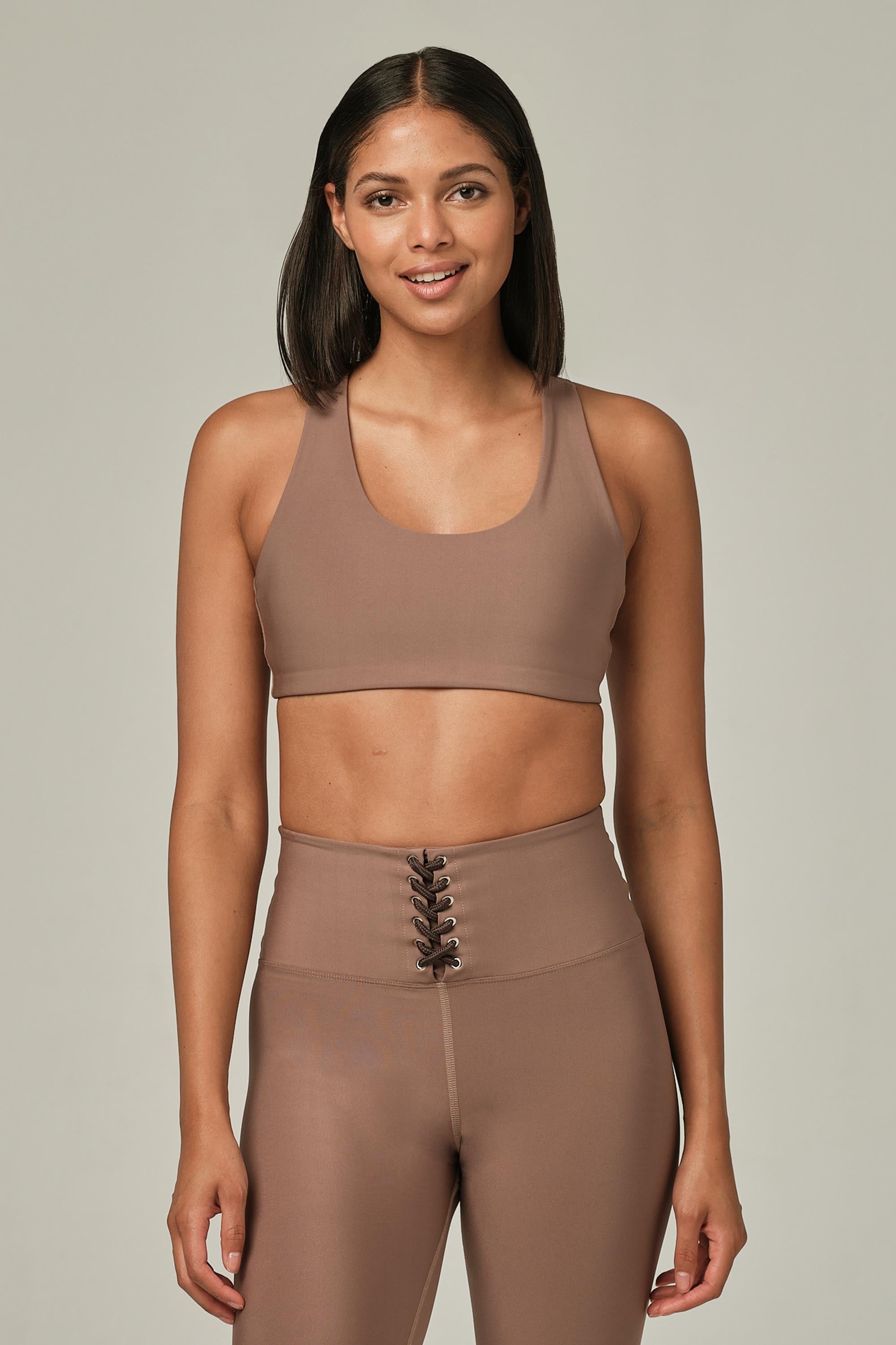 Laser Vision Chestnut Sports Bra