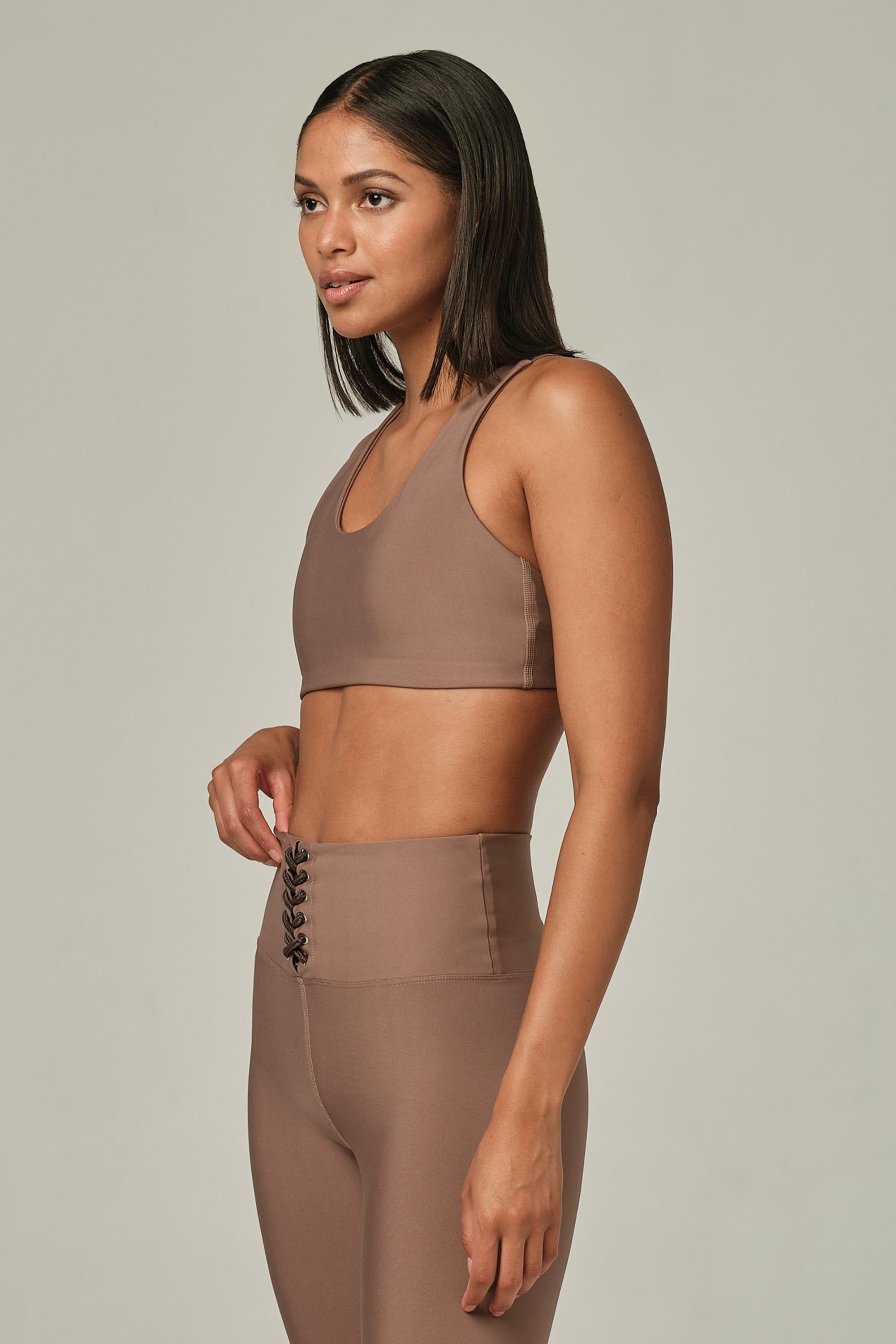 Laser Vision Chestnut Sports Bra