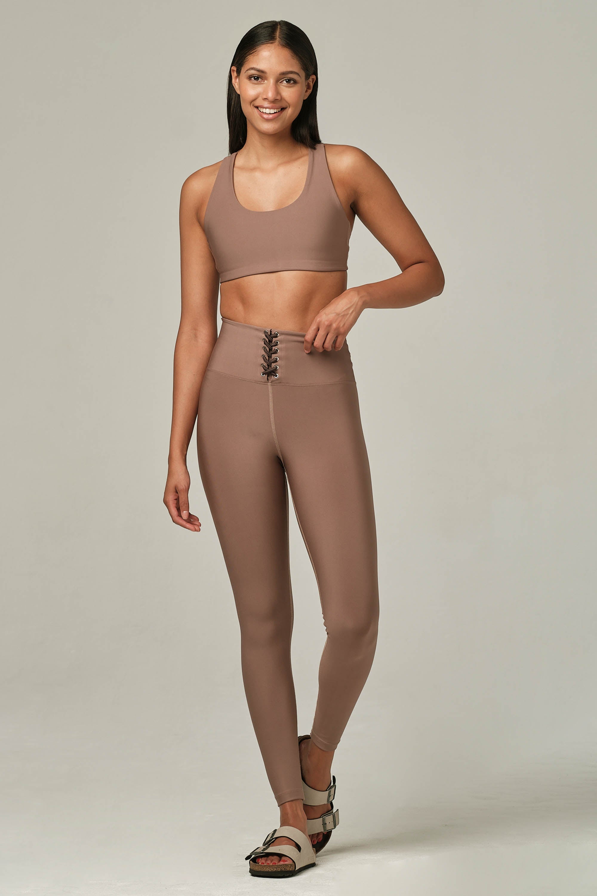 Laser Vision Chestnut Sports Bra