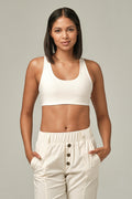 Laser Vision Cream Sports Bra