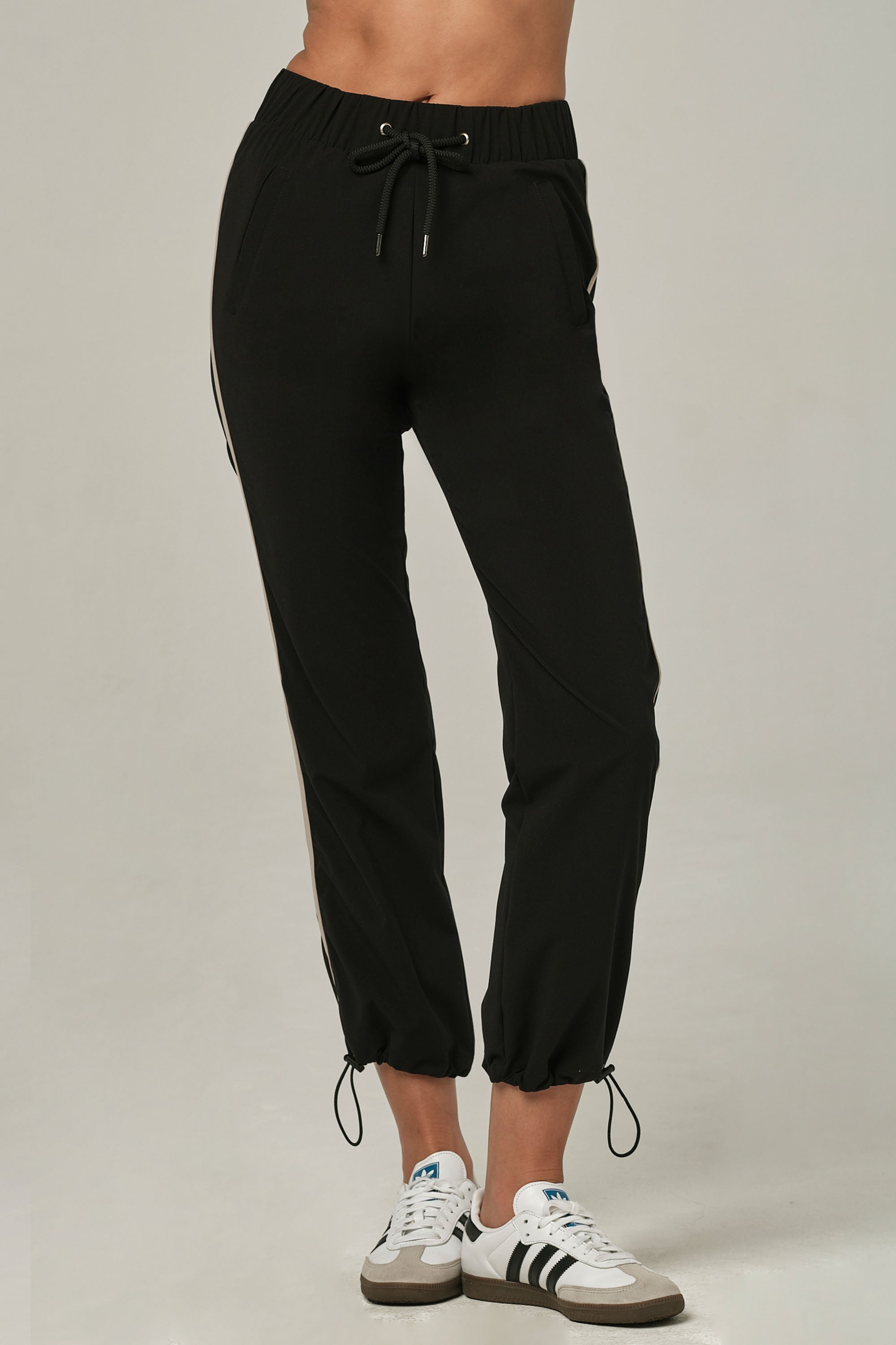 Stripe a Pose Black Jogger