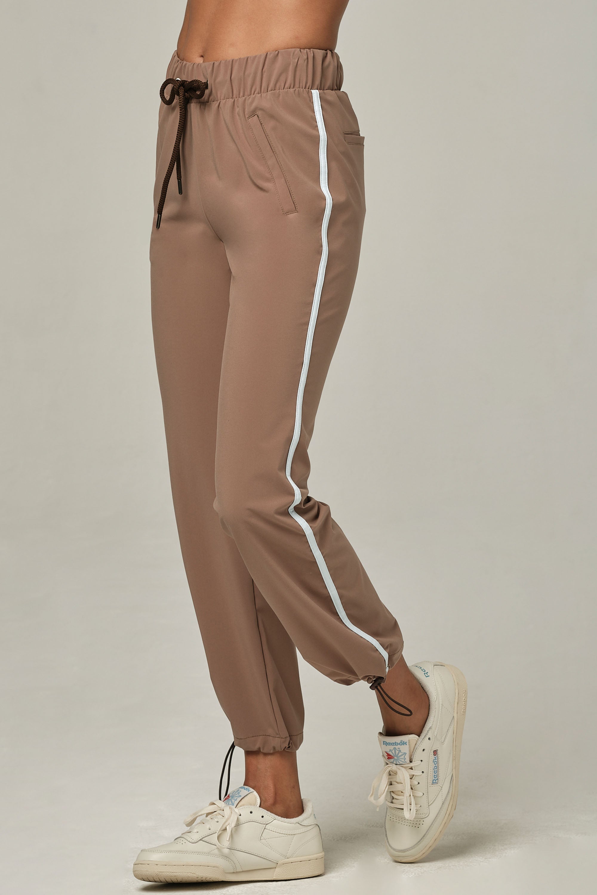 Stripe a Pose Chestnut Jogger (FINAL SALE)