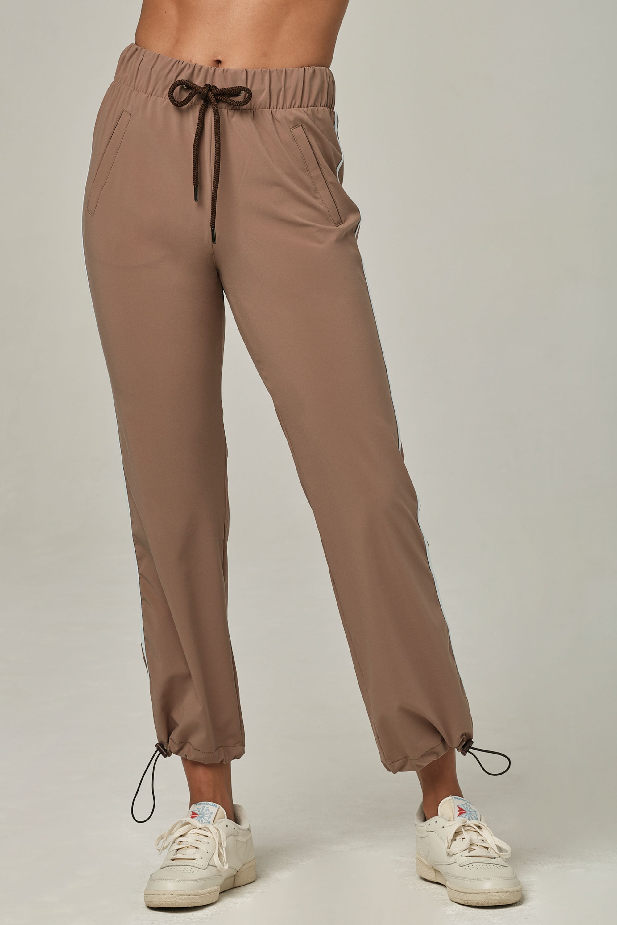 Stripe a Pose Chestnut Jogger (FINAL SALE)