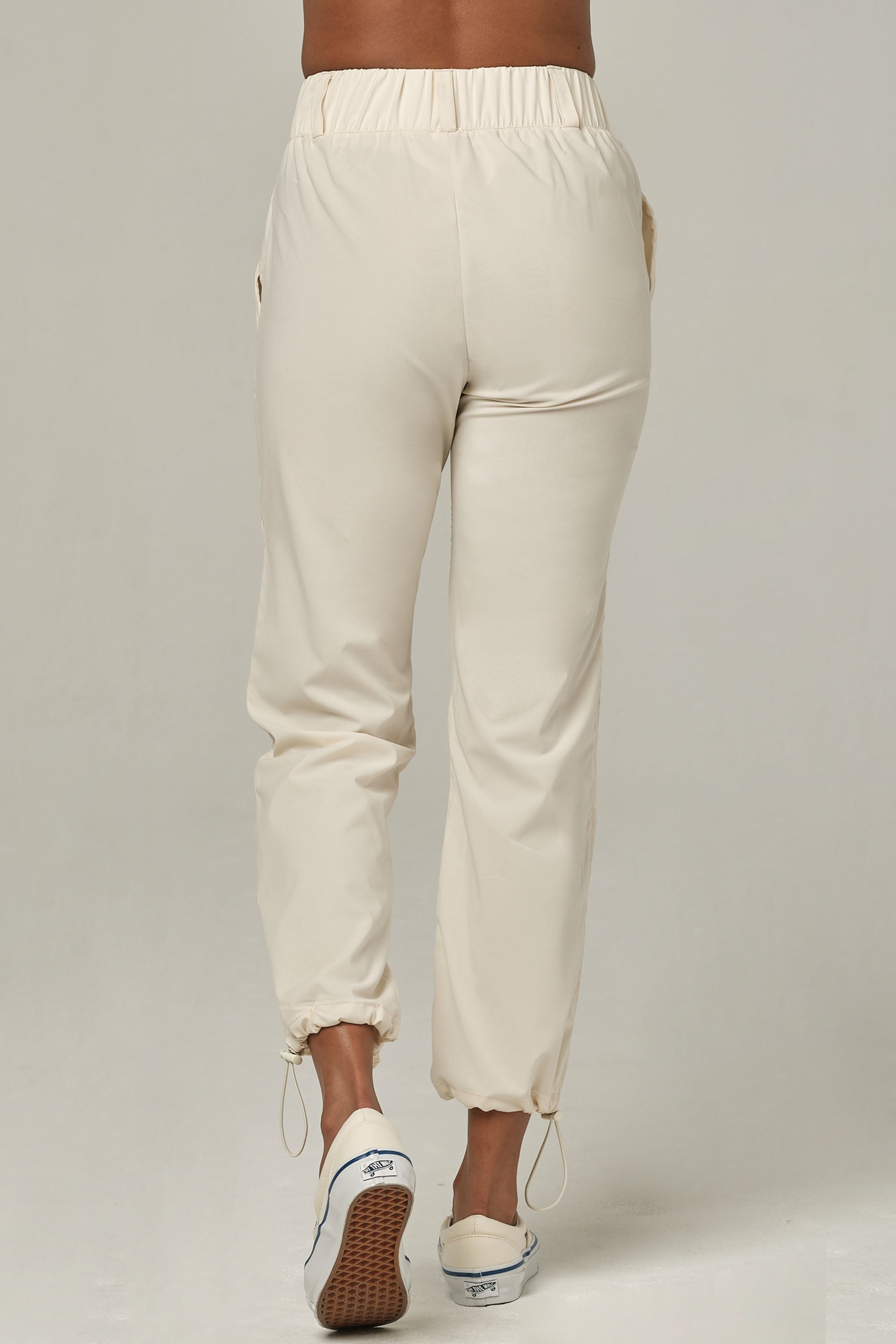 Buttoned Up Cream Jogger