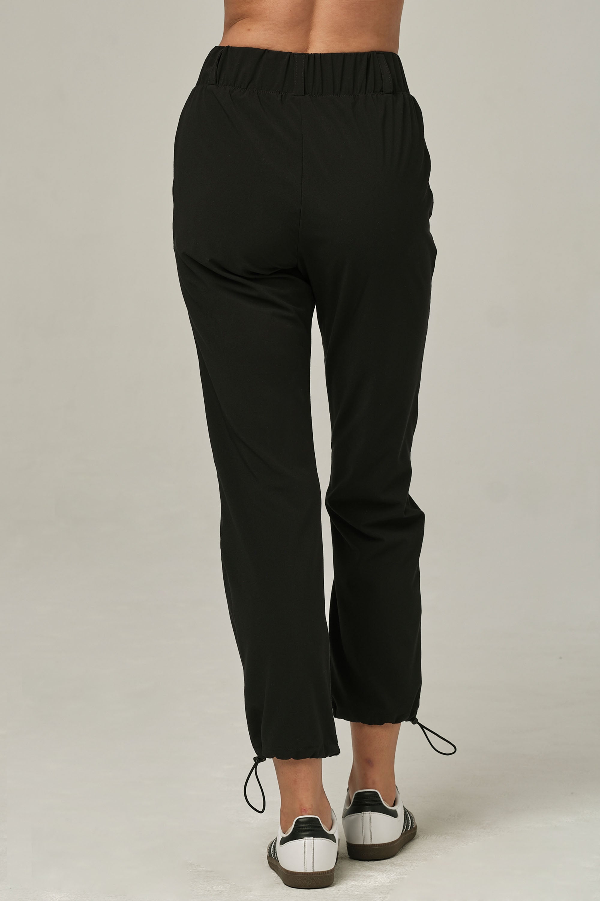 Buttoned Up Black Jogger