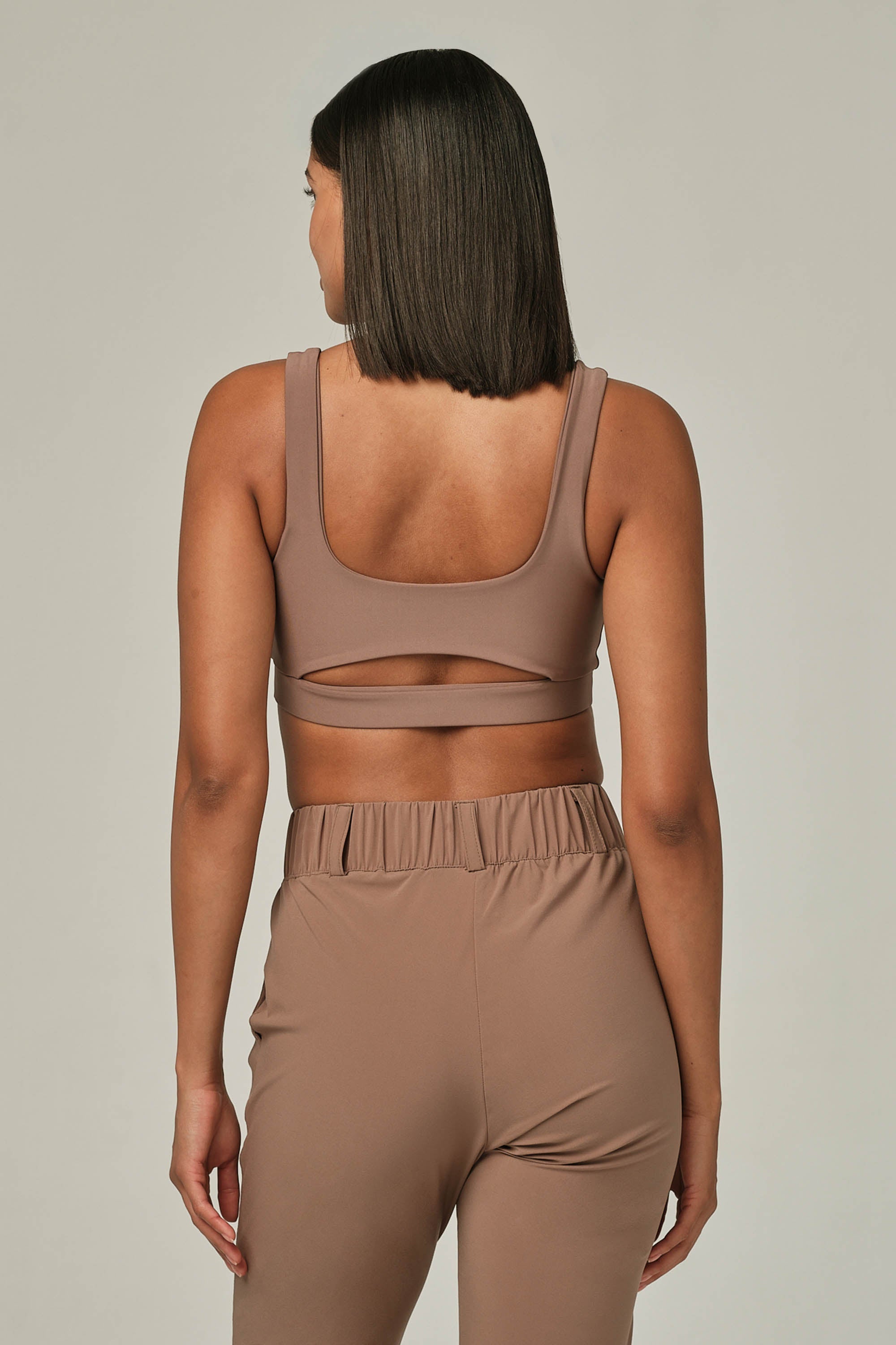 Check It Out Chestnut Sports Bra