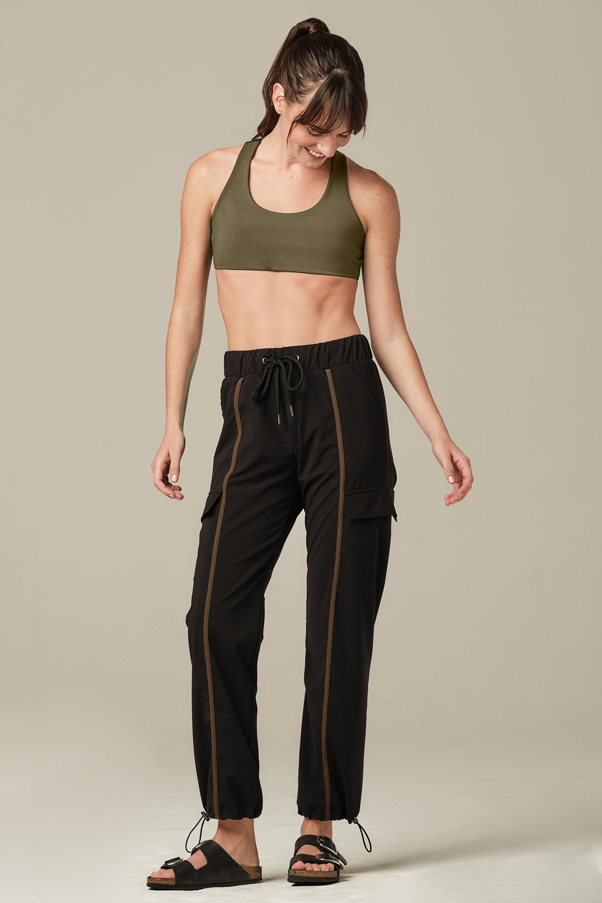 Sky-Line Black/Kale Jogger